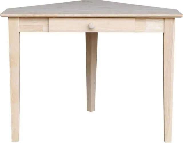 Alt view image 3 of 7 - IC International Concepts Corner Computer Desk, Unfinished
