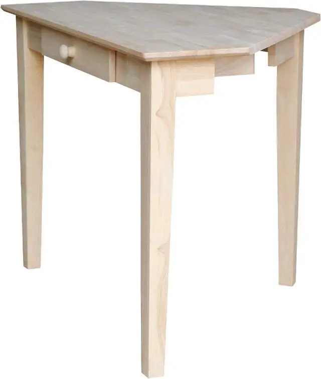 Alt view image 4 of 7 - IC International Concepts Corner Computer Desk, Unfinished
