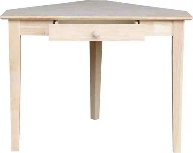 Alt view image 6 of 7 - IC International Concepts Corner Computer Desk, Unfinished