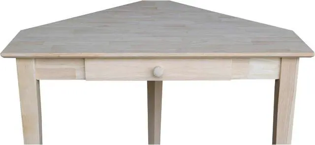 Alt view image 7 of 7 - IC International Concepts Corner Computer Desk, Unfinished