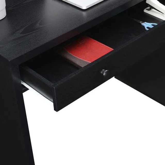 Alt view image 5 of 7 - Convenience Concepts Northfield 1 Drawer 36 inch Desk, Black