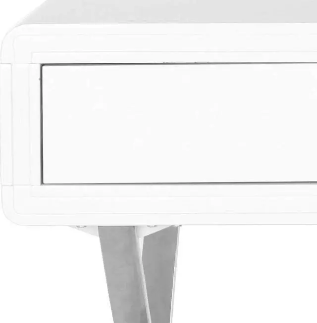 Alt view image 5 of 6 - Safavieh Home Collection Hanover Desk, White/Chrome