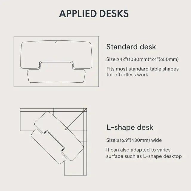 Alt view image 6 of 6 - FLEXISPOT Sit to Stand up Desk Riser 42in Standing Desk Converter Height Adjustable Computer Workstation with Large Keyboard Tray Black