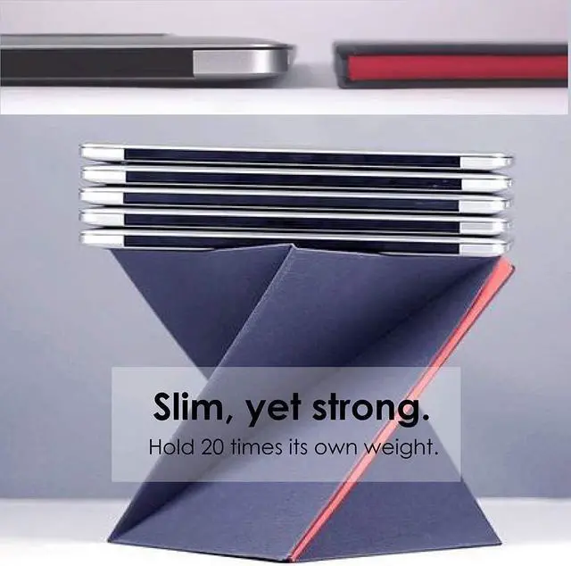 Alt view image 5 of 7 - Levit8 - The flat folding portable standing desk,Sesame,Large