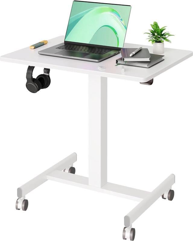 Pneumatic Mobile Laptop Desk for Home Office With Hook: Ultimate Flexibility