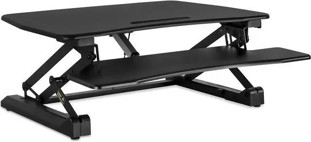 Main image of Mount-It! Electric Standing Desk Converter | Motorized Sit Stand Desk with Built in USB Port | Ergonomic Height Adjustable Workstation | Black (MI-7927E)