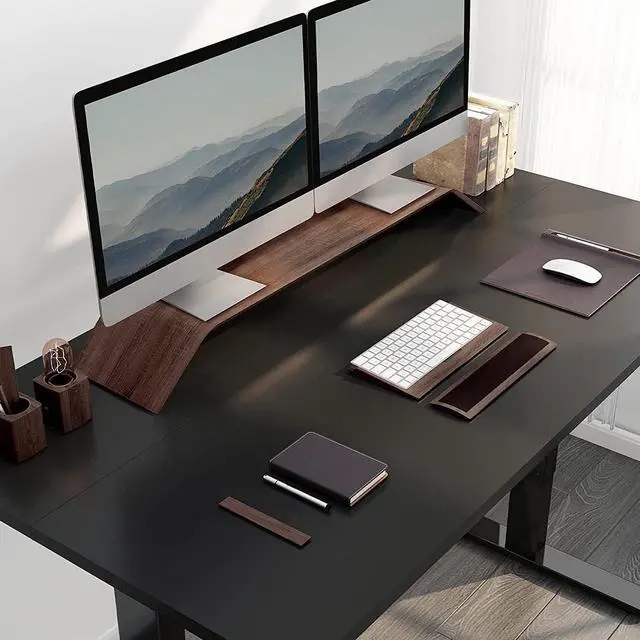 Alt view image 5 of 5 - FLEXISPOT Whole Piece 55"x28" Desktop 1" Thickness Height Adjustable Desk Rectangular Tabletop Black Board (55INCH Black Top)