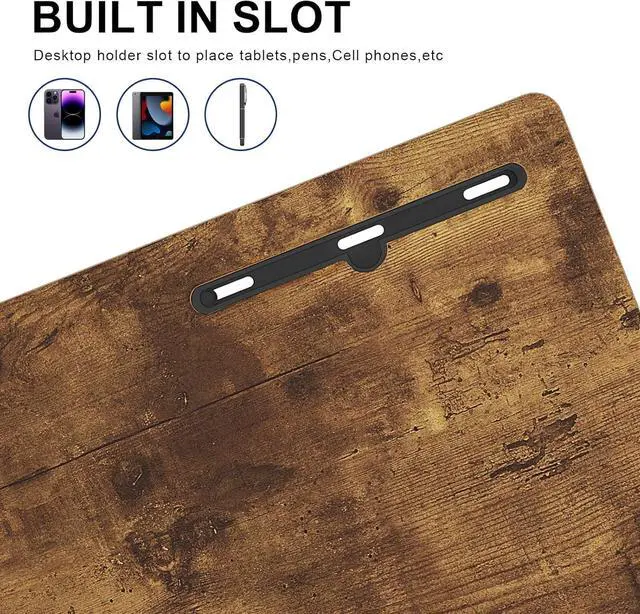 Alt view image 6 of 7 - SDHYL Mobile Stand Up Desk Adjustable Laptop Desk with Wheels, 31.5 Inch Workstation Laptop Desk Student Desk Sit Stand Desk, Mobile Ends Desk, Rustic Brown