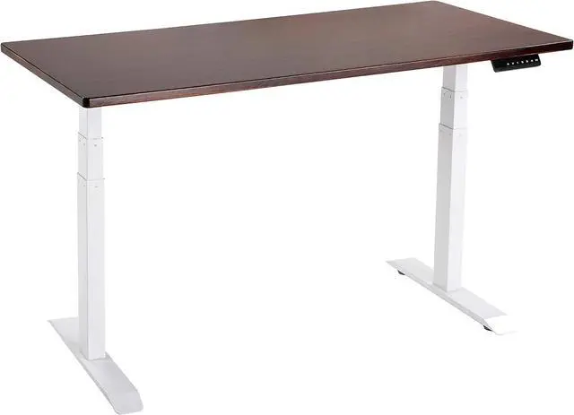 Alt view image 6 of 7 - UNICOO - Electric Stand Up Desk Frame with Dual Motor, 3 Stage Up Lifting Legs, Rise UP Electric Adjustable Height and Width Standing Desk Frame with 4 Memory Keypad (Dual Motor Frame - White)
