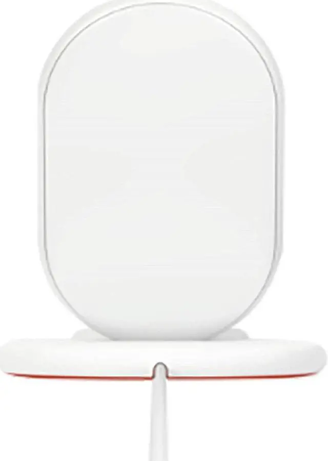 Alt view image 2 of 7 - Google Stand Wireless Charger Qi-Certified, Fast Charging iPhone 12 Pro, 12 Pro Max, 12 Mini, 12, iPhone 11 Pro, 11 Pro Max, 11, iPhone SE (2nd Generation)- Retail Packaging (White)
