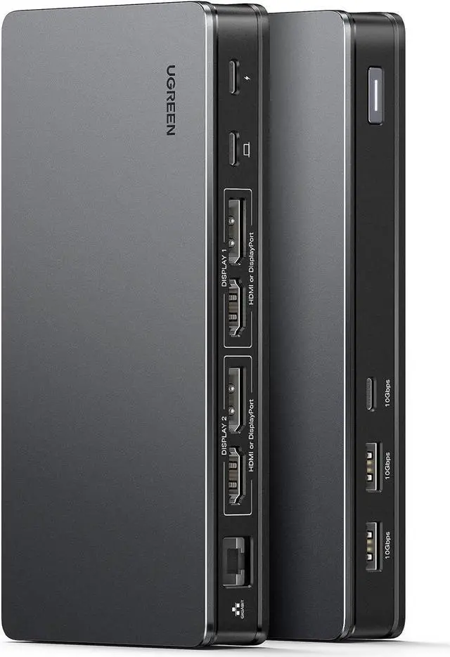 Main image of UGREEN Revodok Pro 209 USB C Docking Station, DisplayLink 9-in-1 Dual 4K@60hz Monitor Dock for MacBook & Windows with 2 DP & 2 HDMI, 10 Gbps USB C & USB-A Data Ports, 100W PD, Gigabit Ethernet