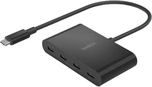 Main image of 4-Port USB-C 3.2 Gen 2 Hub with 100W Power Delivery and 10Gbps Data Transfer High-Speed Multiport Adapter Splitter Compatible with MacBook Pro/Air iPad Pro iPhone 15 Chromebook Surface PC