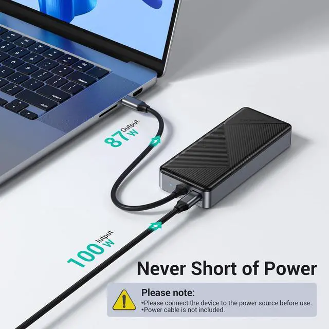 Alt view image 7 of 7 - GM28PR M.2 NVMe SSD Docking Station - 10Gbps Multi Ports USB-C Hub, PD100W, HDMI 4K 60Hz, RJ45 Gigabit Ethernet, M.2 Dock for Laptop Mac, Black