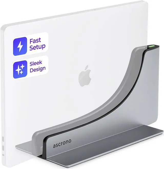 Alt view image 2 of 7 - MacBook Air Docking Station & Cable Tray Bundle: Docking Station for MacBook Air 13" (M2 2022 & M3 2024) & CableCare No Drill Under Desk Cable Management Tray 27.3"