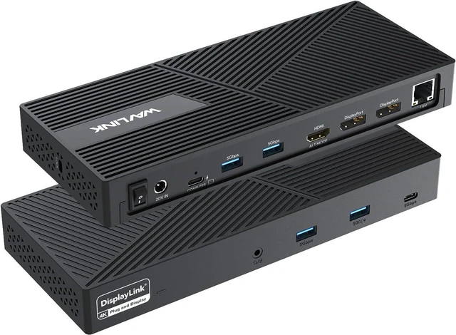WAVLINK USB C Triple Display Docking Station with 130W Power Delivery ...