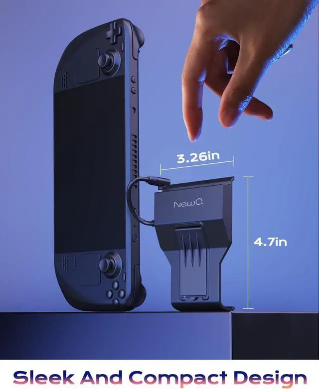 Alt view image 7 of 7 - Steam Deck Dock/Steam Deck OLED Dock, Portable Stand Design Docking Station with HDMI 4K@60Hz, 2 USB-A3.0, PD-in 100W Max, Steam Deck/Steam Deck OLED Accessories