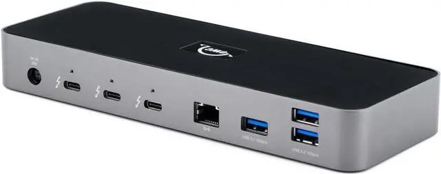 Alt view image 2 of 7 - OWC 11-Port Thunderbolt Dock with 4 Ports, 4 USB Ports, Ethernet, Audio, and Card Reader Functionality for Thunderbolt 3 Mac or Thunderbolt 4 PC