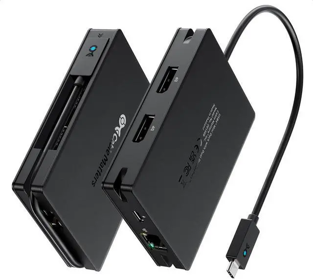 Main image of 8-in-1 Portable 40Gbps USB4 Hub (USB 4 Dock) Dual DisplayPort 4K@60Hz Single DP 4K@240Hz/8K@60Hz 100W PD Gigabit Ethernet Compatible with Thunderbolt 4 (*macOSs Display Limitation)