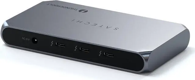 Main image of Satechi Thunderbolt 4 Hub Slim Pro, USB C 96W Charging, Single 8K or Dual 4K Display, 4 Thunderbolt 4 Ports, USB 3.2 Gen2 - for MacBook Pro/Air M1 M2 M3, , HP, Surface, Lenovo