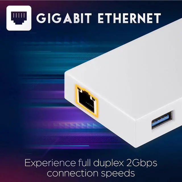 Alt view image 4 of 7 - TRENDnet USB C to Ethernet Gigabit Adapter, TUC-ETGH3, Compact USB Type C Hub, 3 x USB 3.0 Ports, 1 x RJ-45 Gigabit Ethernet Port, Windows and Mac Compatible, White