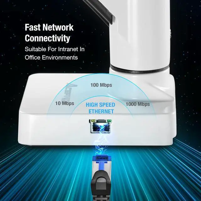 Alt view image 4 of 7 - 5 in 1 Multiport USB C Single Mount Dock for AVLT-DM42-1 and AVLT-DM40-1, USB-C Docking Station, HDMI 4K60Hz, USB-A 5Gbps, Ethernet, 100W PD - White