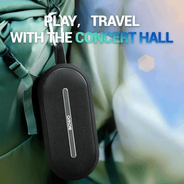 Alt view image 4 of 7 - SOWO Portable Bluetooth Speaker with Powerful Bass - Wireless Speaker with Partyboom Technology - 30W, IP67 Waterproof - Stereo Sound for Outdoor, Camping and Travel Use - Black