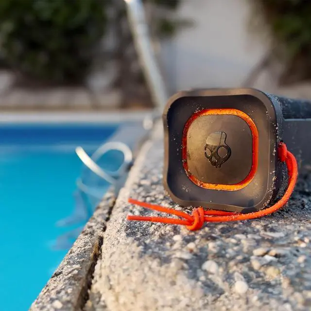 Alt view image 5 of 7 - Skullcandy Terrain Wireless Bluetooth Speaker - IPX7 Waterproof Portable Speaker with Dual Custom Passive Radiators, 14 Hour Battery, Nylon Wrist Wrap, & True Wireless Stereo