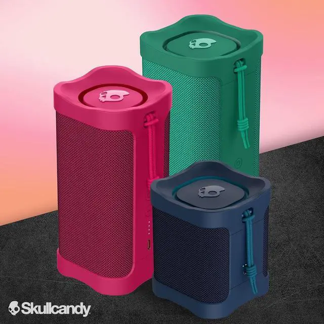 Alt view image 7 of 7 - Skullcandy Terrain XL Wireless Bluetooth Speaker - IPX7 Waterproof Portable Speaker, 18 Hour Battery, Nylon Wrist Wrap, True Wireless Stereo