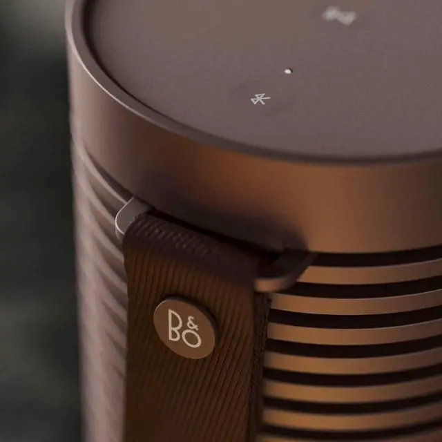 Alt view image 4 of 7 - Bang & Olufsen Beosound Explore - Wireless Portable Outdoor Bluetooth speaker, IP 67 Dustproof and Waterproof, Chestnut