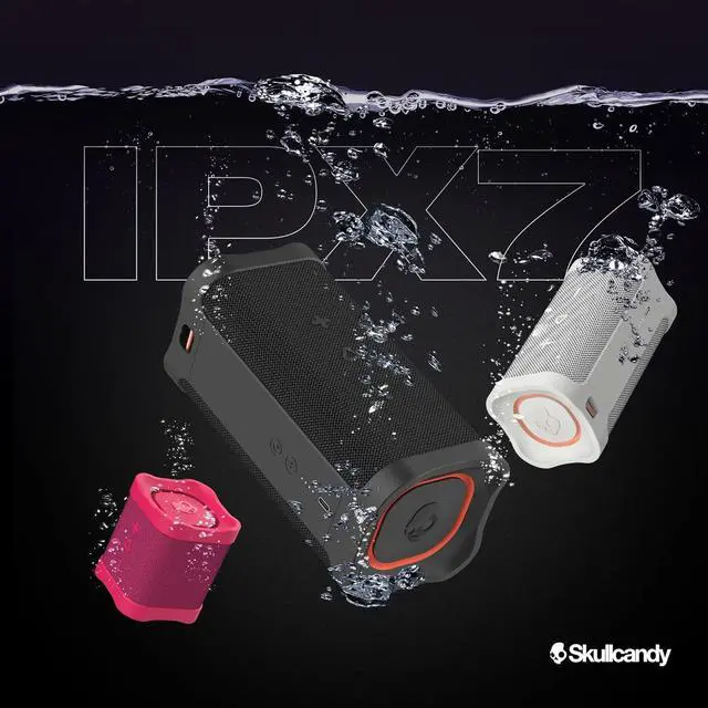 Alt view image 3 of 7 - Skullcandy Terrain XL Wireless Bluetooth Speaker - IPX7 Waterproof Portable Speaker, 18 Hour Battery, Nylon Wrist Wrap, True Wireless Stereo