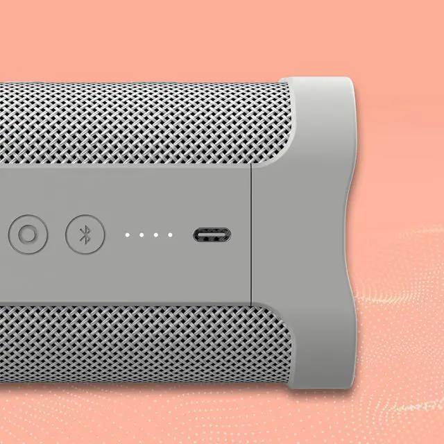 Alt view image 4 of 7 - Skullcandy Terrain Wireless Bluetooth Speaker - IPX7 Waterproof Portable Speaker with Dual Custom Passive Radiators, 14 Hour Battery, Nylon Wrist Wrap, & True Wireless Stereo