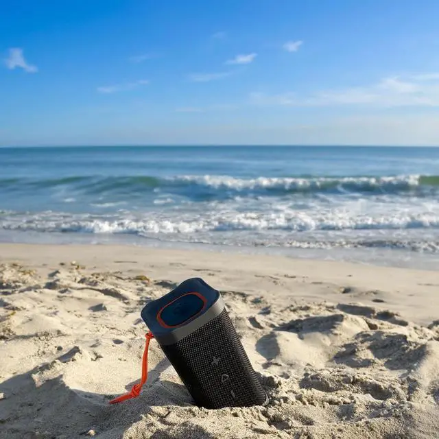 Alt view image 5 of 7 - Skullcandy Terrain XL Wireless Bluetooth Speaker - IPX7 Waterproof Portable Speaker, 18 Hour Battery, Nylon Wrist Wrap, True Wireless Stereo