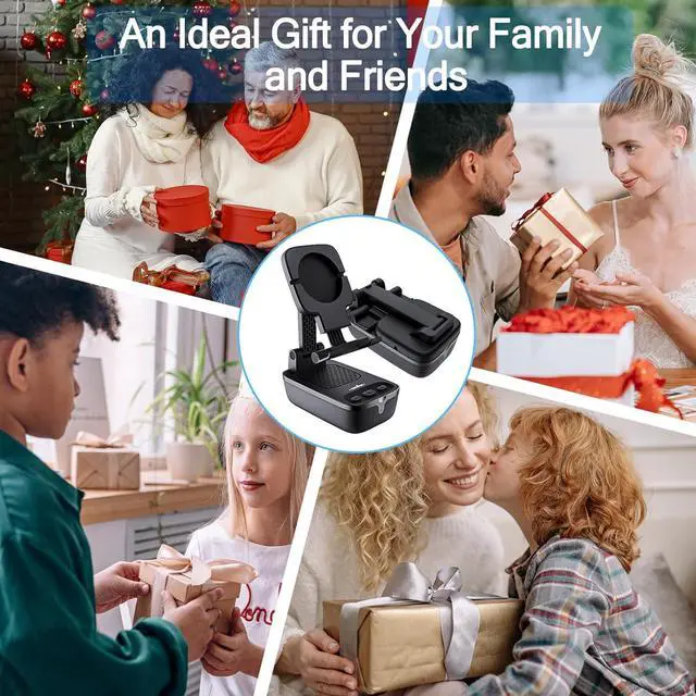 Alt view image 5 of 6 - comiso Gifts for Men Women,Birthday Gifts,IPX7 Waterproof Cell Phone Stand with Bluetooth Speaker,Anti-Slip Design Shower Phone Speaker with HD Stereo Sound, Compatible for Any Smartphone/Tablet