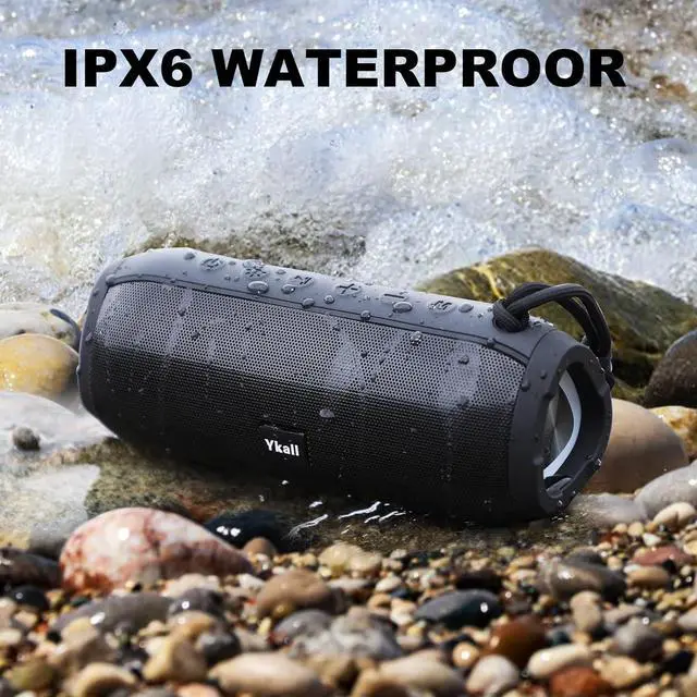 Alt view image 5 of 7 - Bluetooth Speakers, Portable Bluetooth Speaker Wireless with 20W Loud Stereo Sound, TWS Pairing for Outdoor, IPX6 Waterproof Shower Speakers, 36H Playtime, Built-in Mic Radio Mode RGB Lights Speakers