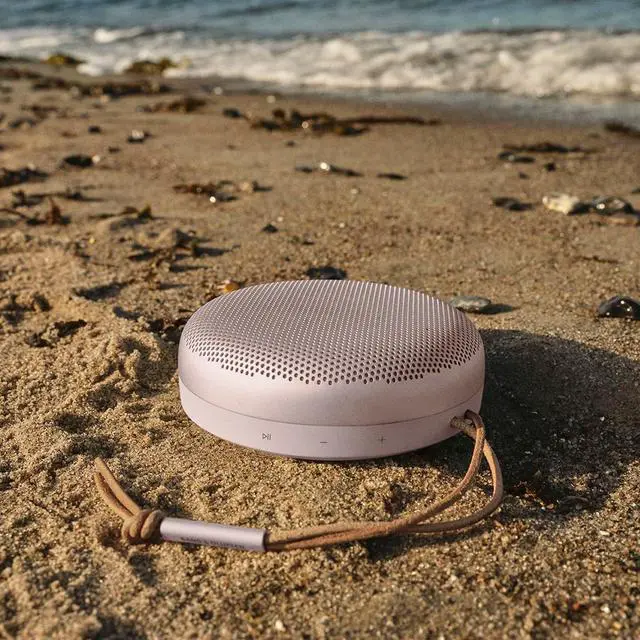 Alt view image 6 of 7 - Bang & Olufsen Beosound A1 (2nd Generation) Wireless Portable Waterproof Bluetooth Speaker with Microphone, Pink