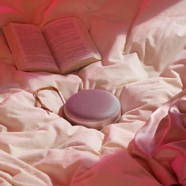 Alt view image 7 of 7 - Bang & Olufsen Beosound A1 (2nd Generation) Wireless Portable Waterproof Bluetooth Speaker with Microphone, Pink