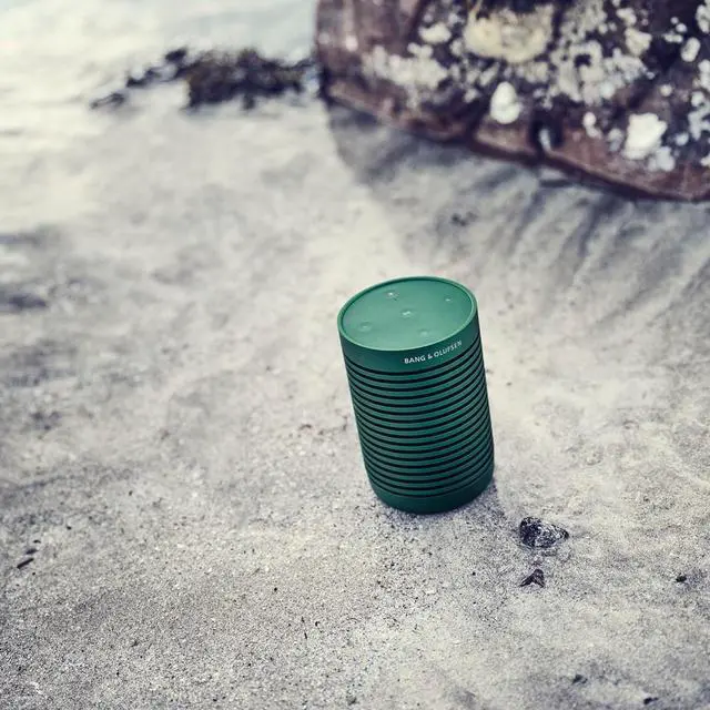 Alt view image 6 of 7 - Bang & Olufsen Beosound Explore - Wireless Portable Outdoor Bluetooth speaker, IP 67 Dustproof and Waterproof, Green