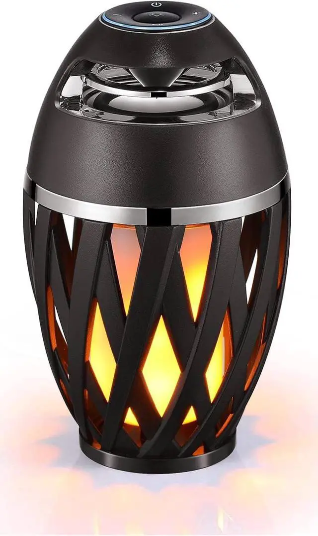 Main image of Led Flame Speaker Bluetooth Speakers,Dancing Flames Outdoor Indoor Portable Bluetooth Speaker &Torch Atmosphere Light for Patio Porch Garden Home Backyard Decoration