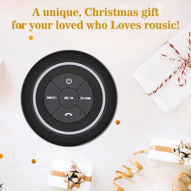 Alt view image 7 of 7 - Waterproof Shower Speaker, Portable Bluetooth Speaker with Suction Cup, IPX7 Waterproof Wireless Speaker Teen Boys Gift Ideas for Shower Bathroom, Pool, Travel, Beach