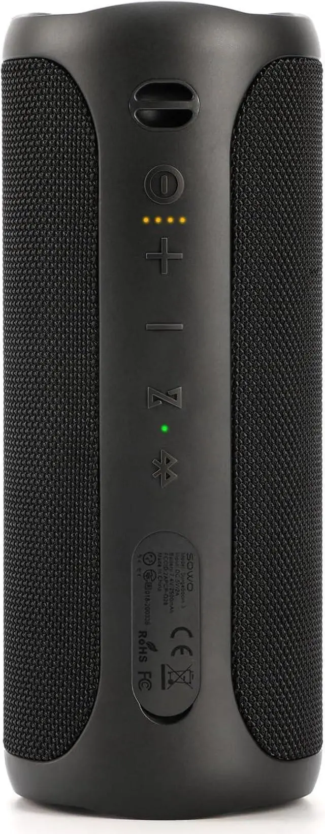 Main image of Wireless Waterproof Bluetooth Speaker - Portable Speaker Loud with Built-in Subwoofer and Tweeter, Extra Bass, Stereo Sound, IP67, Colorful Lights for Party, Outdoor, Camping - Black