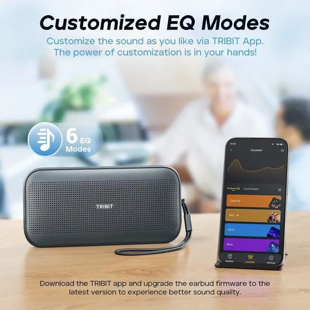 Alt view image 5 of 7 - Tribit StormBox Flow Bluetooth Speaker, Portable Speaker with XBass, 30H Playtime Wireless Speaker, IP67 Waterproof, Bluetooth 5.3, TWS, Custom EQ, Type-C Speaker for Outdoor Travel Beach