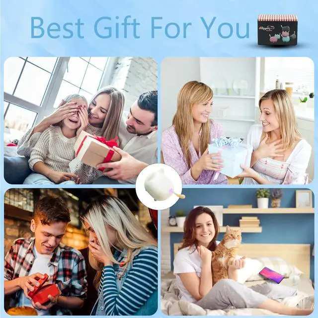 Alt view image 6 of 7 - gingo Kitty Speaker Bluetooth Portable Mini Wireless Speaker with Clarity Stereo, Built-in Mic, Super Bass, Powerful Rich Room-Filling Sound, Cute Pet Subwoofer in White