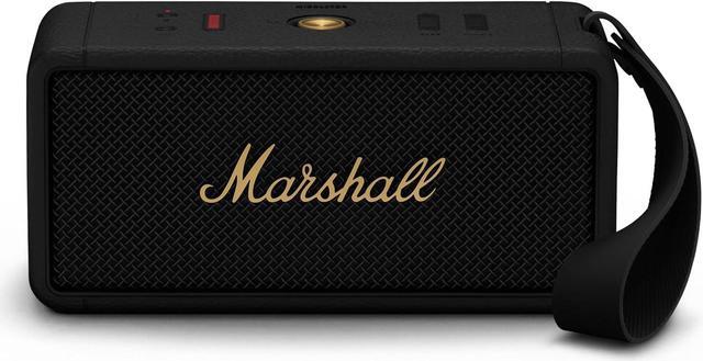Main image of Marshall Middleton Portable Bluetooth Speaker, Black and Brass