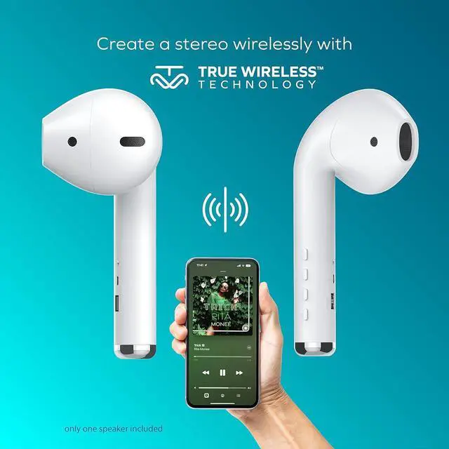Alt view image 3 of 7 - Coby True Wireless Bluetooth Speaker, 3W HQ Audio | Built-in FM Radio, Aux Port, USB & TF Card Slot, Built-in Microphone for Answering Calls | Rechargeable Battery