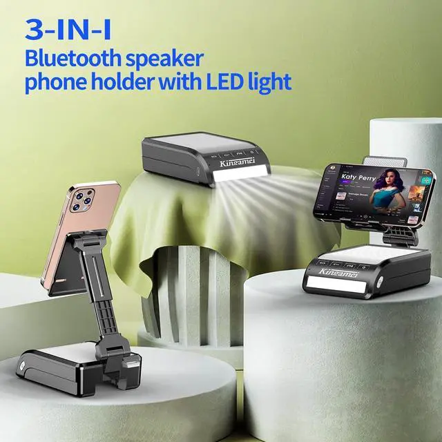 Alt view image 2 of 7 - Men Female Dad Festival Gift - Cool Boy Friend Portable Bluetooth Speaker with Phone Stand Wife Kitchen Mens Gadgets Accessories Great Holiday Birthday Present Tech Christmas Father Gifts Son for Mom