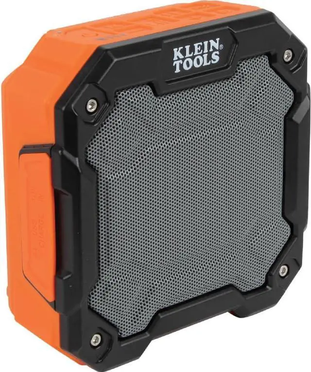 Main image of Klein Tools AEPJS3 Bluetooth Jobsite Speaker With Magnet and Hook, 20-Hr Run Time, Charge Via USB A or C, Pair Multiple Speakers Via Broadcast, Hands Free Capable