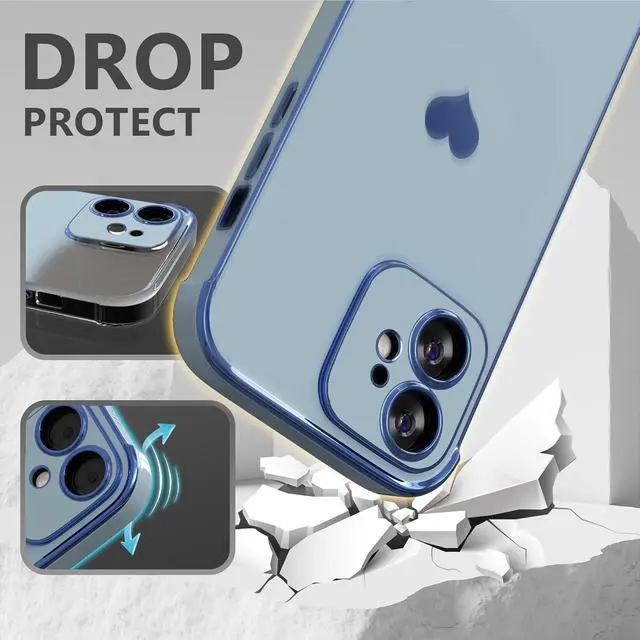 Alt view image 4 of 7 - Design for iPhone 11 Case for Women Soft Phone Case 11 iPhone 6.1 & Bumper Shockproof Corner (Blue)