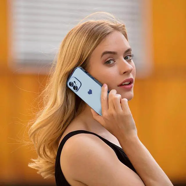 Alt view image 5 of 7 - Design for iPhone 11 Case for Women Soft Phone Case 11 iPhone 6.1 & Bumper Shockproof Corner (Blue)