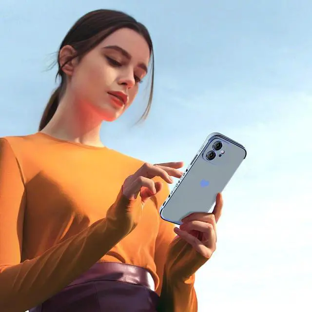 Alt view image 7 of 7 - Design for iPhone 11 Case for Women Soft Phone Case 11 iPhone 6.1 & Bumper Shockproof Corner (Blue)