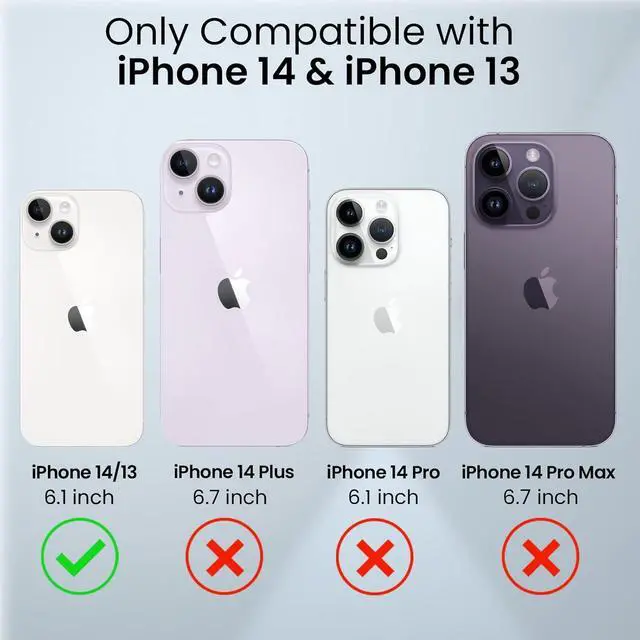 Alt view image 2 of 7 - Caka for iPhone 14 Case, iPhone 13 Case with Camera Cover & Kickstand with Built-in 360°Rotate Ring Stand Heavy Duty Protective Phone Cover Case for iPhone 14 & iPhone 13 - Green